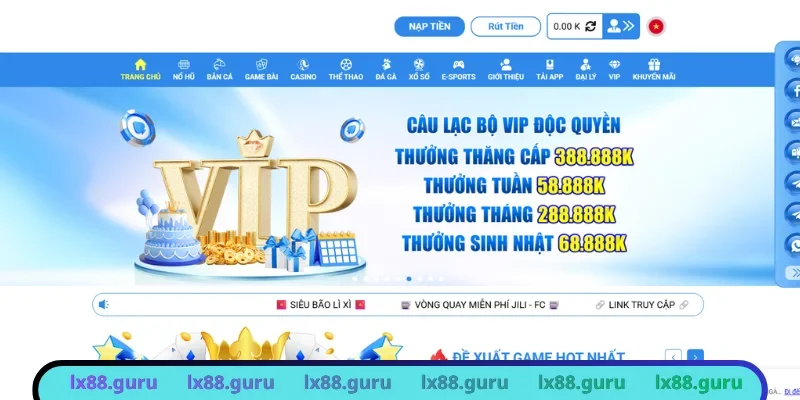 LX88 là nhà cái khẳng định uy tín ở Châu Á