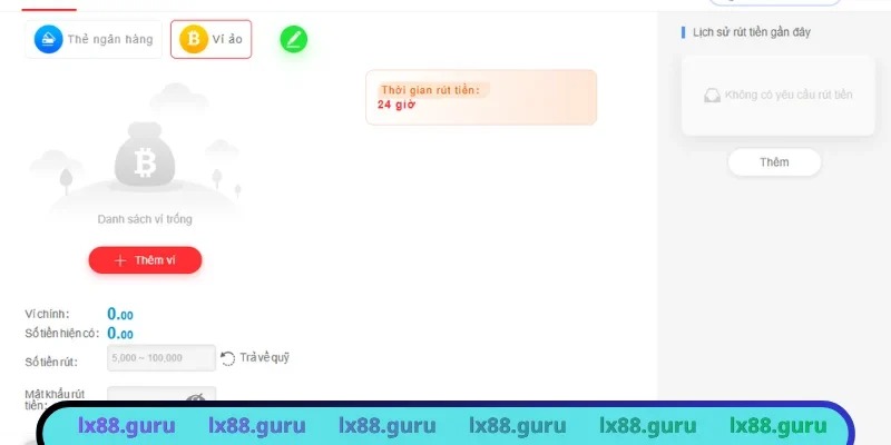 Ngân hàng rút tiền LX88 cam kết nhanh chóng