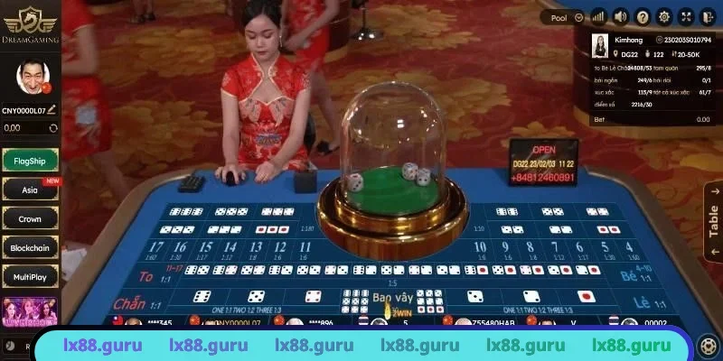 Tận hưởng game tài xỉu cùng dealer người thật